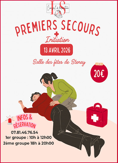 Formation au premier secours le 13 avril à Stenay